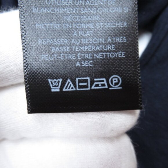 Anthropologie Maeve Long-Sleeve Bubble Top Navy Blue XS - Picture 7 of 10